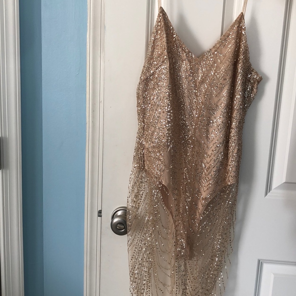 Sequins Bodysuit Dress
